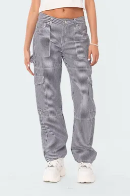 Pantalón cargo rayado de Edikted en Pantalones para argentina
