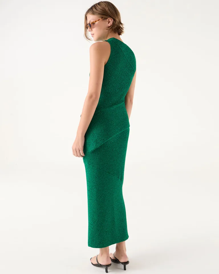 Pollera larga tejida con elástico en cintura y corte al cuerpo de Furzai en Faldas para argentina