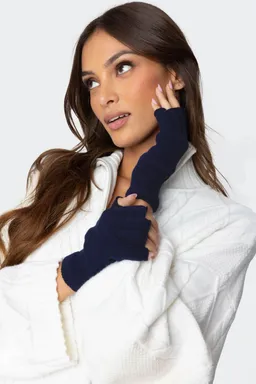 Guantes tejidos sin dedos de Edikted en Guantes para argentina