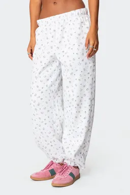 Pantalón jogger estampado bouquet de Edikted en Pantalones para argentina