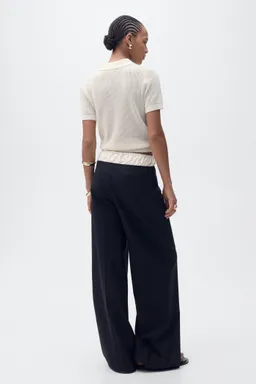 Jersey calado cuello polo de Mango en Remeras para argentina