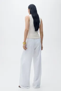 Pantalón traje lyocell lazo de Mango en Pantalones para argentina