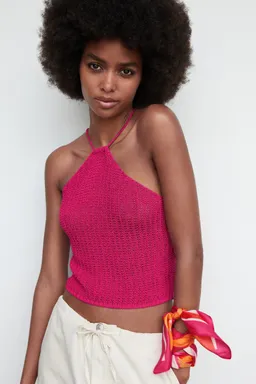 Top crochet halter de Mango en Tops para argentina