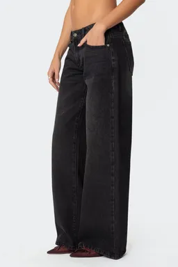 Jeans tiro bajo vyxen vintage de Edikted en Pantalones para argentina