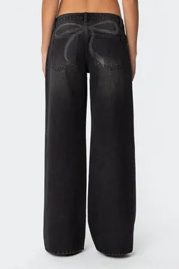 Jeans tiro bajo vyxen vintage de Edikted en Pantalones para argentina