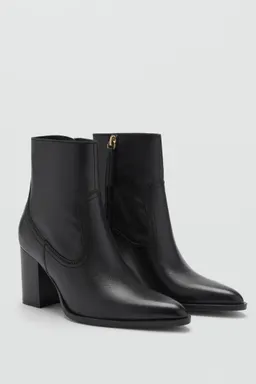 Botines cuero con punta de Mango en Botas y Botinetas para argentina