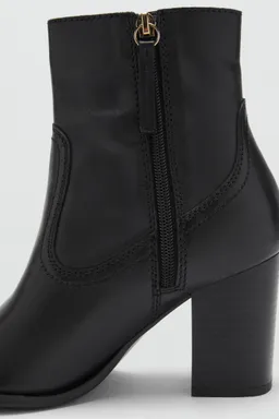 Botines cuero con punta de Mango en Botas y Botinetas para argentina