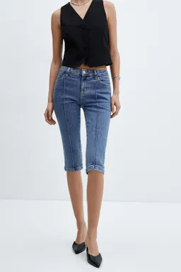 Jeans capri costuras decorativas de Mango en Pantalones para argentina