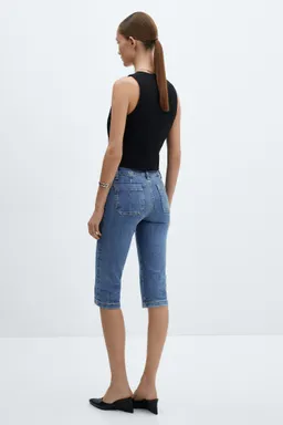 Jeans capri costuras decorativas de Mango en Pantalones para argentina