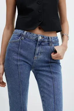 Jeans capri costuras decorativas de Mango en Pantalones para argentina