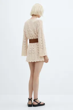 Vestido crochet manga acampanada de Mango en Vestidos para argentina