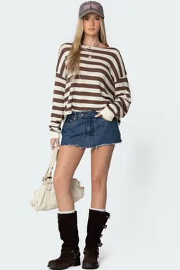 Sweater rayas oversized anney de Edikted en Buzos y Sweaters para argentina