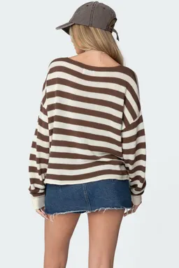 Sweater rayas oversized anney de Edikted en Buzos y Sweaters para argentina