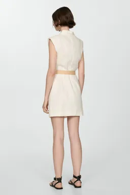 Vestido lino con cinturón de Mango en Vestidos para argentina