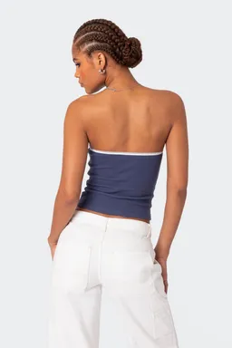 Top strapless textura waffle kacey de Edikted en Tops para argentina