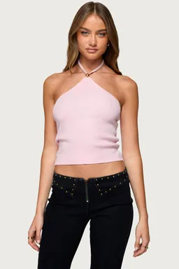 Top halter tejido hollis de Edikted en Tops para argentina