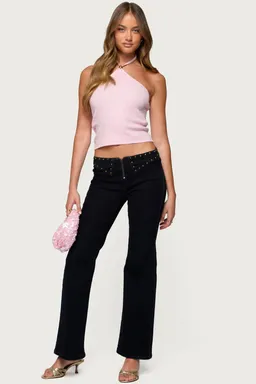 Top halter tejido hollis de Edikted en Tops para argentina