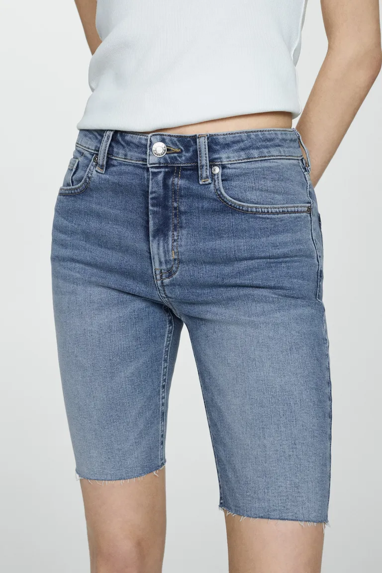 Bermudas vaqueras slim fit de Mango en Shorts para argentina