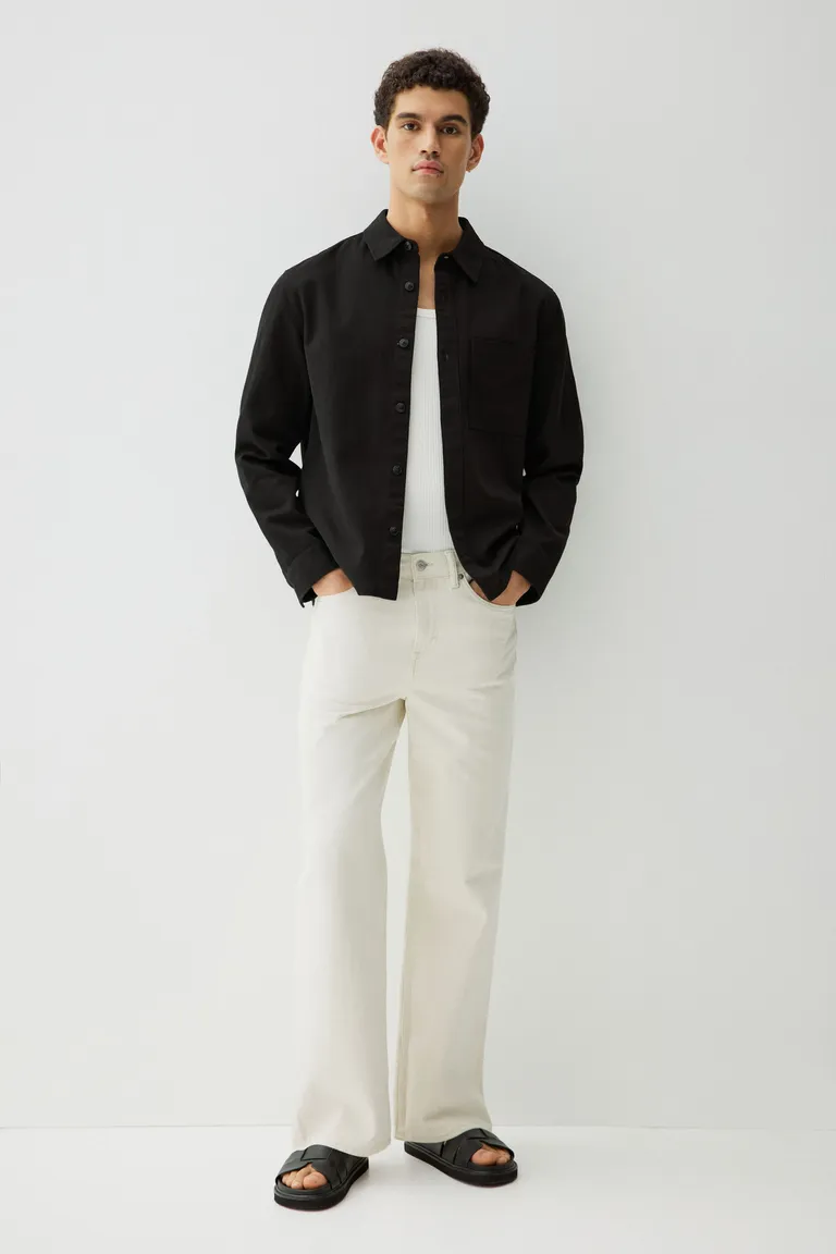 Sobrecamisa algodón regular fit de H&M en Camisas para argentina