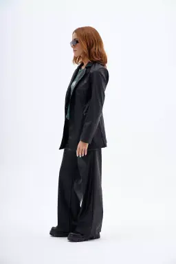 Blazer engomadoecocuero negro de Rock & Stories en Blazers para argentina