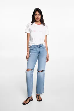 Jeans recto roto de Mango Teen en Pantalones para argentina