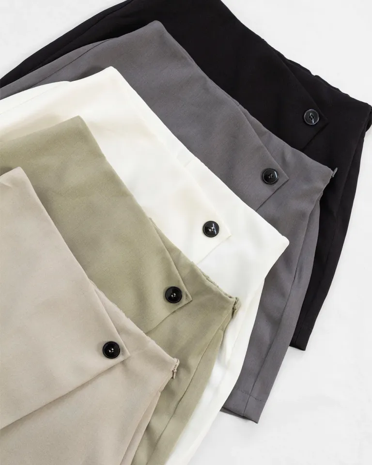 Skort con Sobrefalda Inclinada y Cierre Lateral - Diseño Moderno y Versátil de Sky en Faldas para argentina