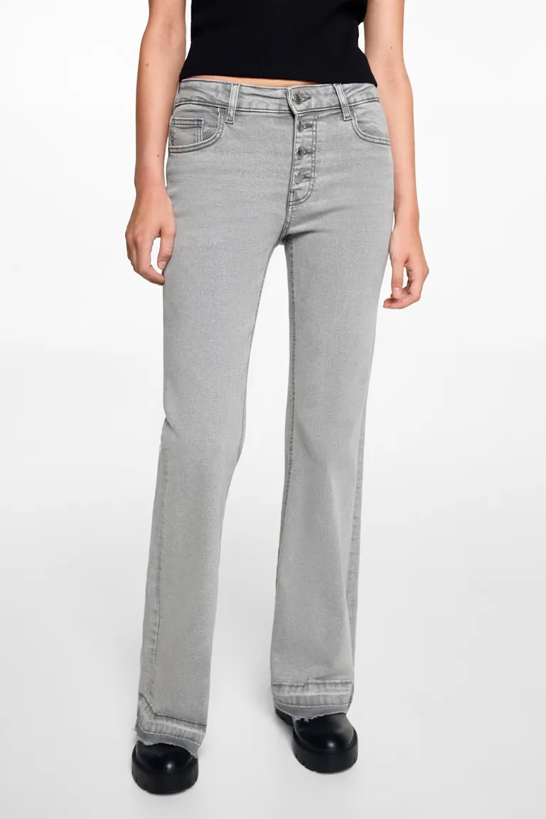 Jeans flare con botones de Mango Teen en Pantalones para argentina