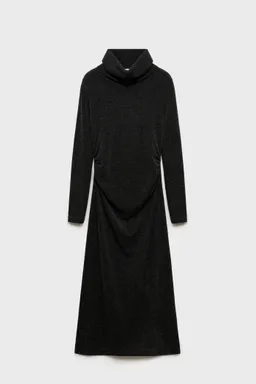 Vestido drapeado cuello vuelto de Mango en Vestidos para argentina