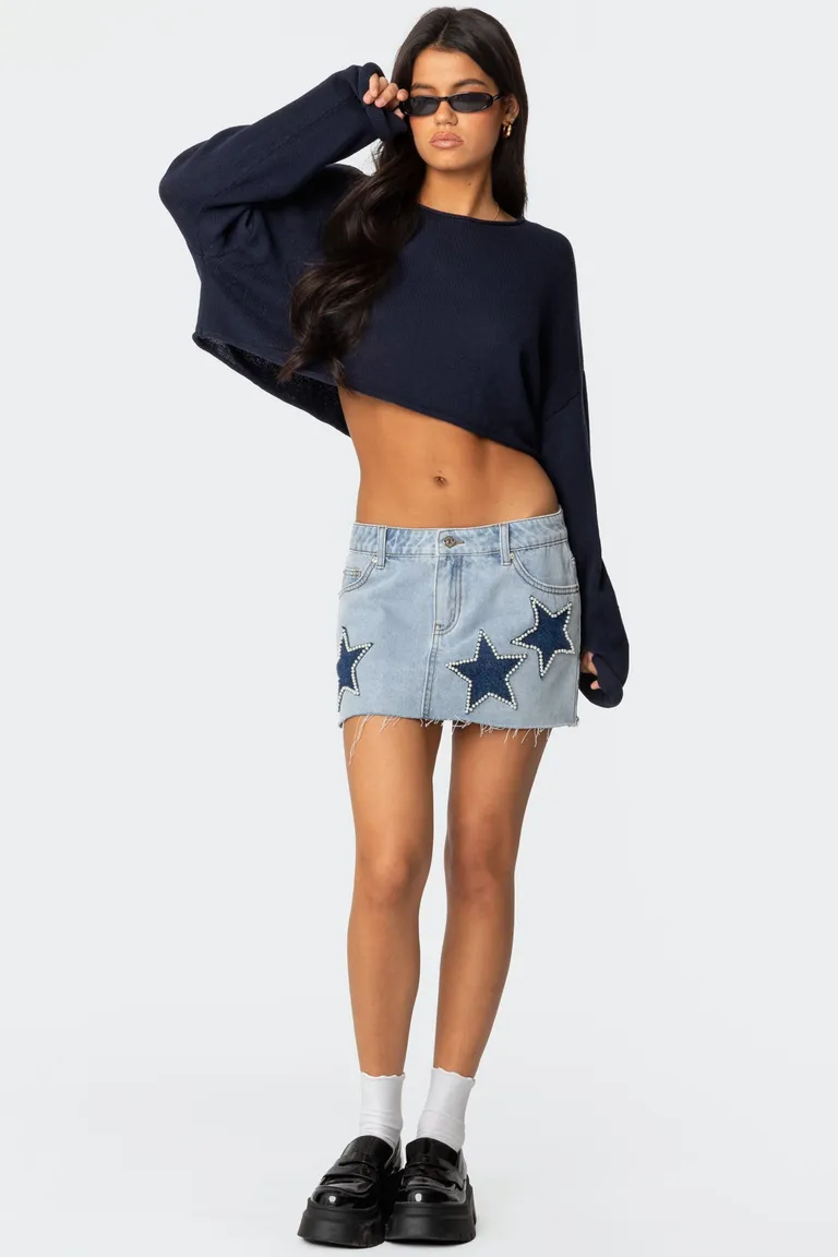 Mini falda denim shining star de Edikted en Shorts para argentina