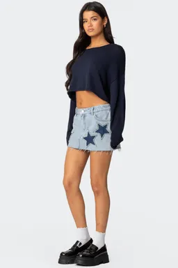 Mini falda denim shining star de Edikted en Shorts para argentina