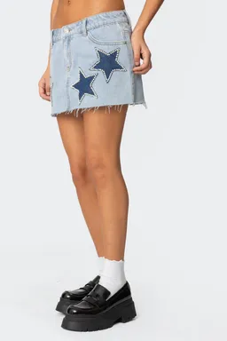 Mini falda denim shining star de Edikted en Shorts para argentina