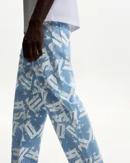 Jeans baggy estampado de Bershka en Pantalones para argentina