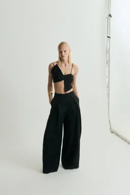 Top crop diseño lazo de Mango en Tops para argentina