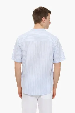 Camisa cuello mao lino algodón de Lefties en Camisas para argentina