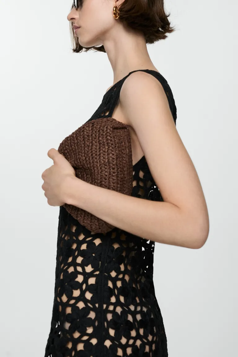 Vestido crochet con flores de Mango en Vestidos para argentina