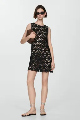 Vestido crochet con flores de Mango en Vestidos para argentina