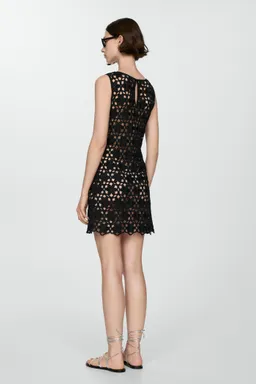 Vestido crochet con flores de Mango en Vestidos para argentina