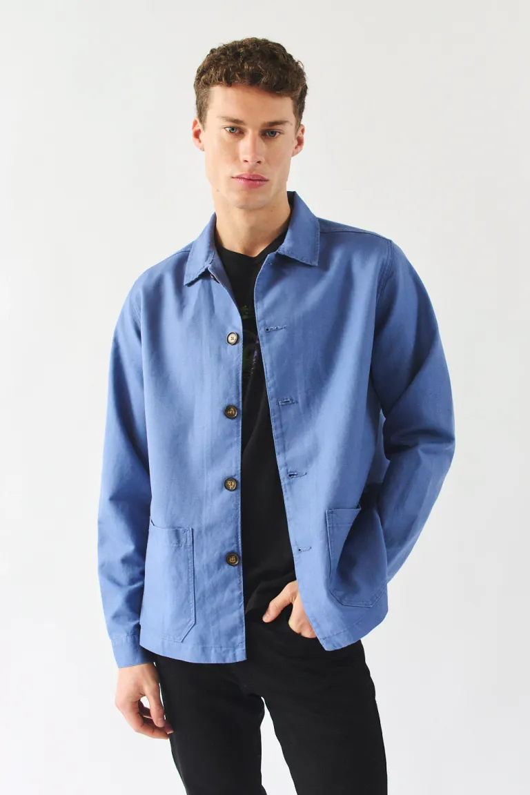 Chaqueta casual de lino y algodón para hombre, diseño sin forro y botones en cartera de Bensimon en Abrigos y Camperas para argentina