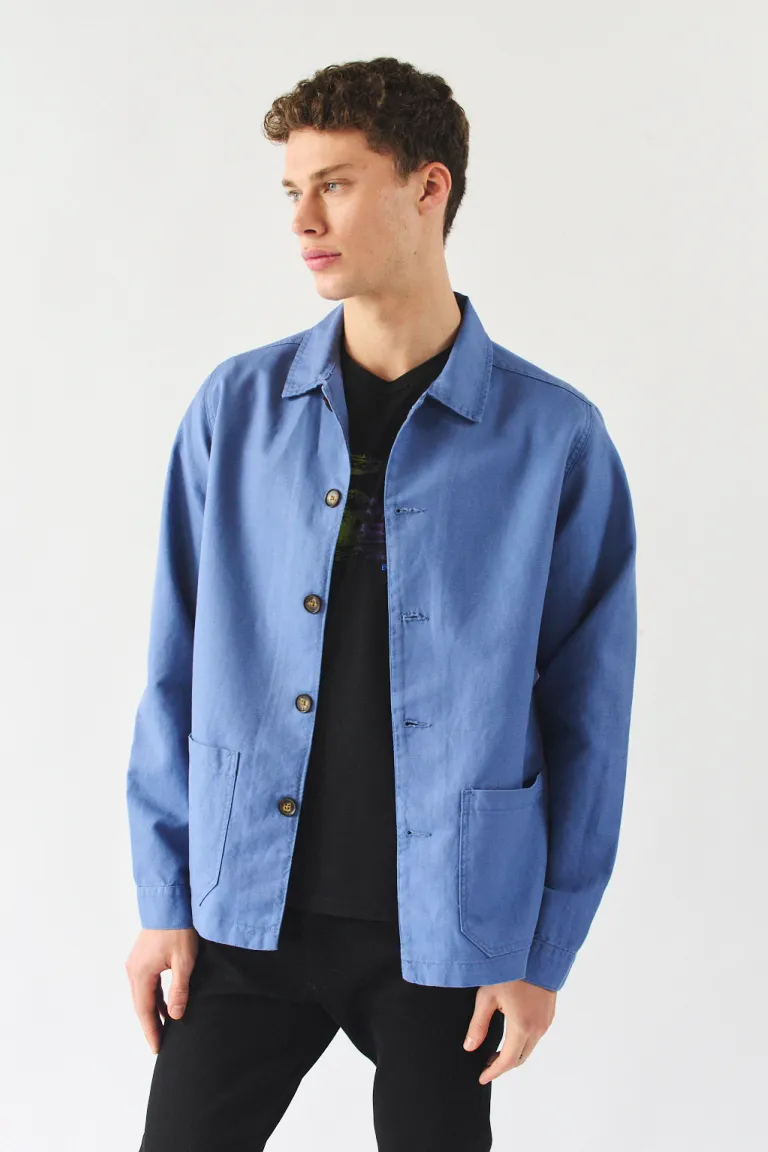 Chaqueta casual de lino y algodón para hombre, diseño sin forro y botones en cartera de Bensimon en Abrigos y Camperas para argentina