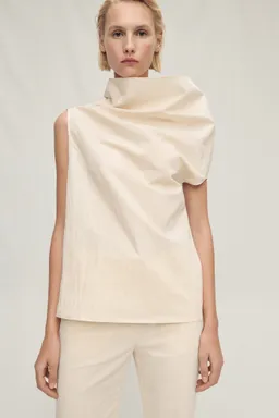 Blusa asimétrica algodón de Mango en Blusas para argentina