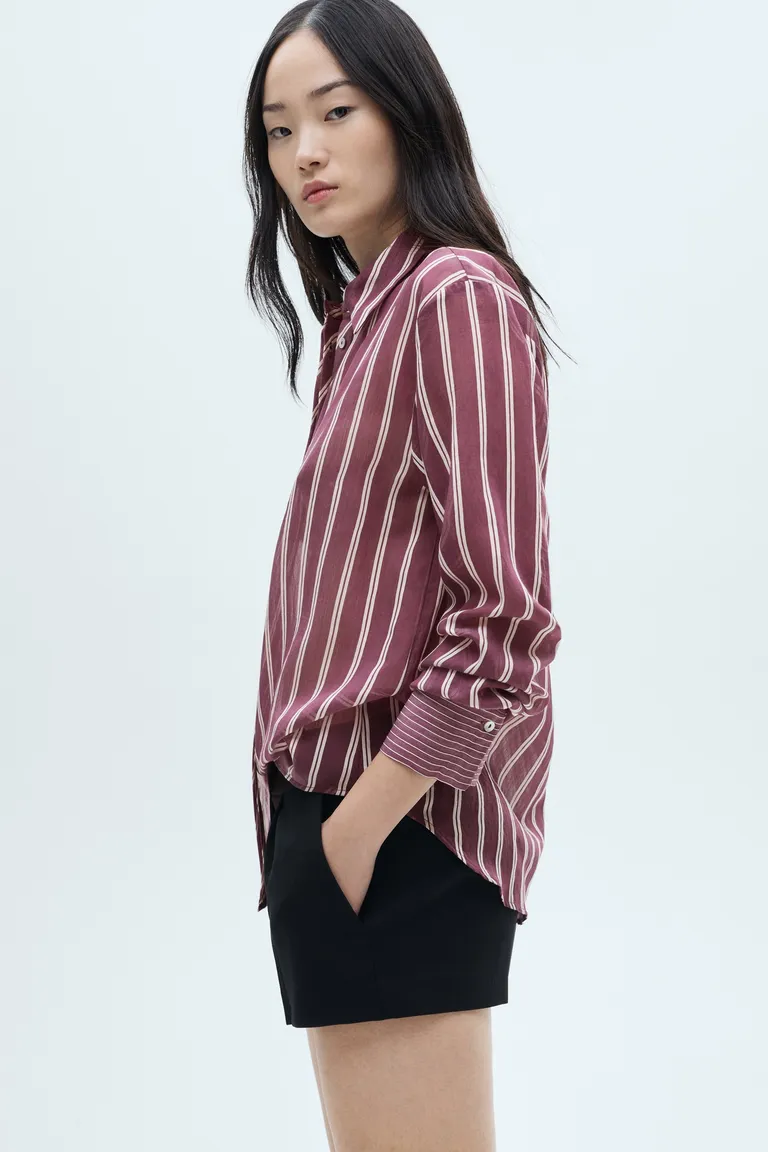 Camisa lyocell rayas de Mango en Camisas para argentina