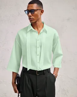 Camisa casual cuello vuelto hombre de Aknotic en Camisas para argentina
