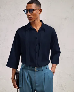Camisa casual cuello vuelto hombre de Aknotic en Camisas para argentina