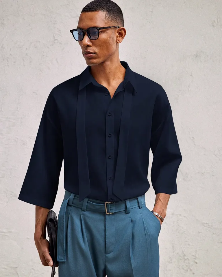 Camisa casual cuello vuelto hombre de Aknotic en Camisas para argentina