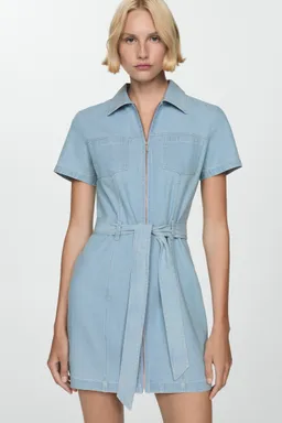 Vestido denim con cinturón de Mango en Vestidos para argentina
