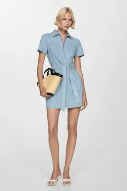 Vestido denim con cinturón de Mango en Vestidos para argentina