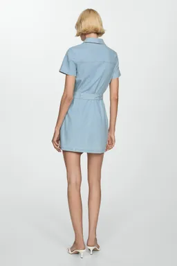 Vestido denim con cinturón de Mango en Vestidos para argentina