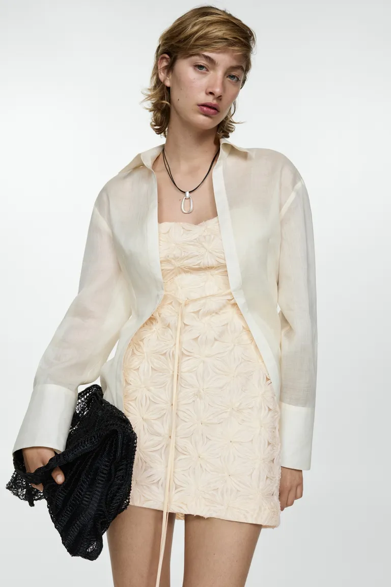 Vestido flores textura de Mango en Vestidos para argentina