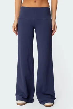 Pantalón pierna ancha doblez de Edikted en Pantalones para argentina