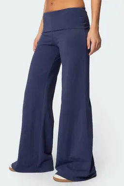 Pantalón pierna ancha doblez de Edikted en Pantalones para argentina
